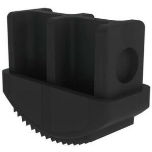 Munk Günzburger Steigtechnik - Innenschuh Alu-Spr.Leiter Alu-Stufenl. 73x25mm Kunststoff, Schwarz