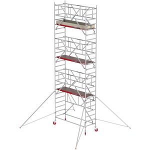 Altrex Fahrgerüst RS Tower 41 PLUS Aluminium mit Safe-Quick® und Holz-Plattform 8,20m AH breit 0,90x1,85m