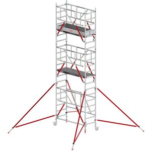 Altrex Klappgerüst RS Tower 54 Aluminium Fiber-Deck Plattform 0,75x1,85m mit Safe-Quick 6,8m AH