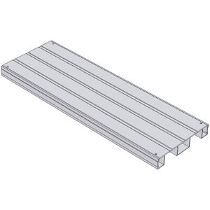 Munk Günzburger Steigtechnik MUNK Treppenstufe Alu geriffelt 600mm Stufenbreite, 240mm Stufentiefe