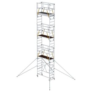 Munk Günzburger Steigtechnik MUNK Klappgerüst SG 0,75x1,80m mit Ausleger und Sicherheitsgeländer 9,12m AH