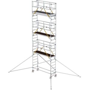 Munk Günzburger Steigtechnik MUNK Rollgerüst SG mit Ausleger 0,75x2,45m Plattform 8,43m AH