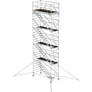 Munk Günzburger Steigtechnik MUNK Rollgerüst SG mit Schrägaufstiegen 1,35x3,00m und Ausleger 10,39m AH