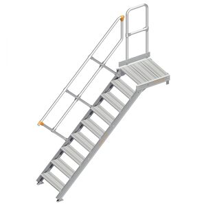 Layher 112 Treppe mit Plattform 45° 60cm 9 Stufen