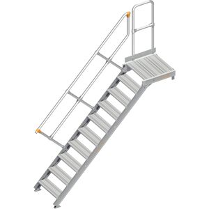 Layher 112 Treppe mit Plattform 45° 60cm 10 Stufen