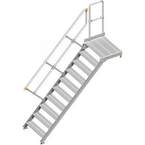 Layher 112 Treppe mit Plattform 45° 80cm 10 Stufen