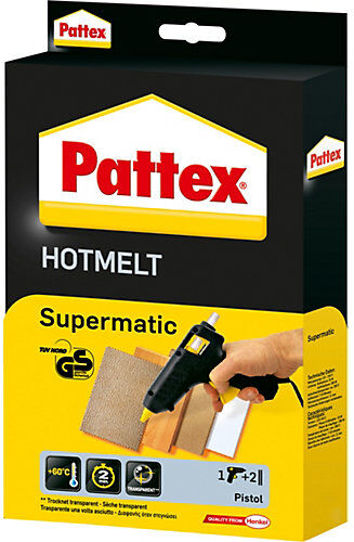 Henkel Hot Supermatic Heißklebepistole, inkl. 2 Sticks