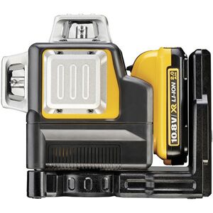 DeWALT 10,8V linjelaser, grønt laserlys 1x2ah  3X360 gr. - DCE089D1G-QW