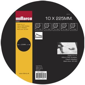 Millarco Slibepapir 225 mm. (girafsliber) - 10 stk.