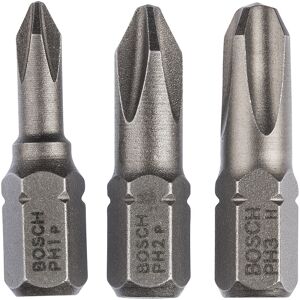 Bosch Bits Ph1/2/3 L:25mm 3 Stk - 2607001752