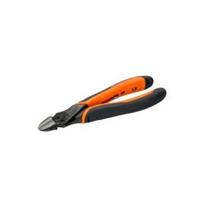 Bahco Sidebidetang, Ergonomisk to-komponent håndtag, Diagonal tang, 1,9 cm, 1,64 cm, 8 mm, Stål, Sort, Orange