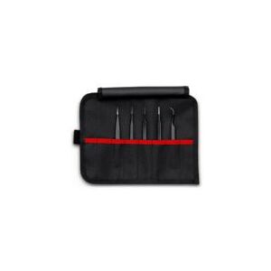 Knipex 92 00 01 ESD, Rustfrit stål, Sort, Flad, Tilspidset, Kurvet, Lige, 182 g, 5 stk