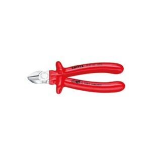 Knipex 70 07 160, Diagonal tang, Krom-vanadium-stål, Plast, Rød, 160 mm, 227 g