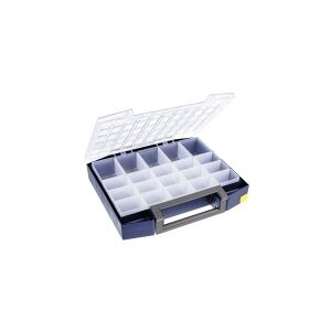 raaco Boxxser 80, Værktøjskasse, Polykarbonat (PC), Polypropylen, Blå, Transparent, 15 kg, Hængsel, 421 mm