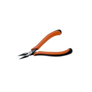 Bahco Finmekanisk spidstang, 9 mm, 2,44 cm, 6,8 mm, Polypropylen (PP), Termoplast, Sort, Orange, 135 mm