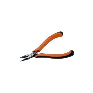 Bahco Finmekanisk spidstang, 9 mm, 2,44 cm, 6,8 mm, Polypropylen (PP), Termoplast, Sort, Orange, 135 mm