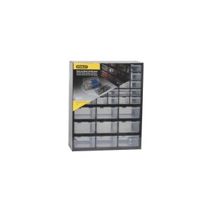 Stanley 1-93-981, Æske med små dele, Plast, Sort, Transparent, 365 mm, 160 mm, 445 mm