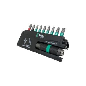 Wera bitsæt 10 dele - TX10,TX15,3xTX20,TX25,TX30,PH2,PZ2 & 1 holder - 8757-9/BTZ