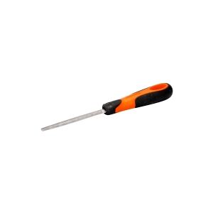 Bahco ERGO 1-210-10-2-2, Fil, Halv-rund fil, Andet snit, Plast, Sort, Orange, Ergonomisk, Sikret greb