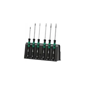 Wera 2035/6 B elektronik-skruetrækkersæt + rack, 55 mm, 205 mm, 26 mm, 424 g