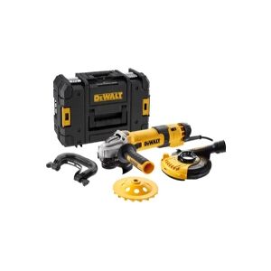 DEWALT vinkelsliber 1500W 125mm TASTAK KASSE + SKÆRM DWE46150 + DIAMANT MÅL DWE4257KT