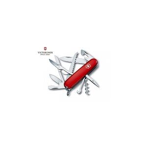 Victorinox Huntsman, Slip joint knife, Kniv med flere værktøjer, Rustfrit stål, Rød, 15 værktøjer, 9,1 cm