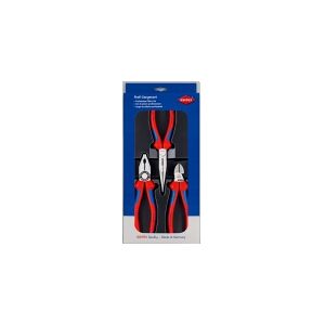 Knipex 00 20 11, Tangsæt, Stål, Polypropylen (PP), Blå, Rød, 810 g