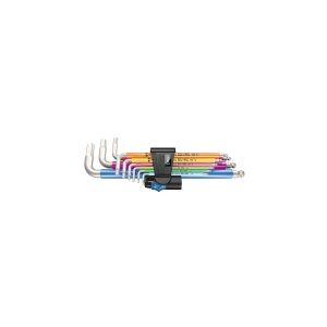 Wera 3950/9 Hex-Plus Multicolour HF Stainless 1 05022699001 Unbrako Vinkelskruetrækker-sæt