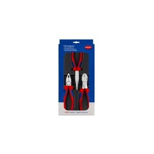 Knipex 00 20 11 V01, Tangsæt, Plast, Stål, Plast, Blå, Rød, 180 mm, 20 cm