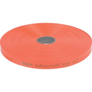 Letbæk Plast Markeringsbånd, Orange, Antenne, 25 X 0,3 Mm, 250 M