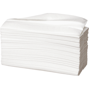 Håndklædeark, 2-Lags, Hvid, C-Fold