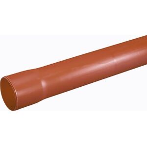 Letbæk Plast 6 Meter Letbek 32/28 Mm Pe-Kabelrør Med Muffe, Glat/glat, 6 M, Orange