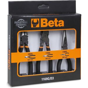 Beta Tools tangsæt i 3 dele 437271 håndtag med PVC-belægning