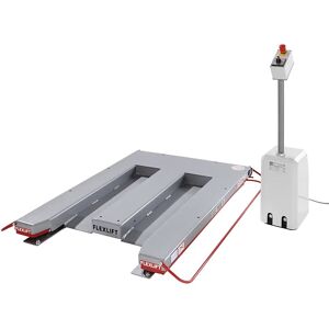 Flexlift Mesa elevadora plana, serie E, carga máx. 1500 kg, L x A 1300 x 1150 mm, corriente alterna 230 V