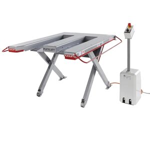 Flexlift Mesa elevadora plana, serie E, carga máx. 1500 kg, L x A 1300 x 1150 mm, corriente trifásica 400 V