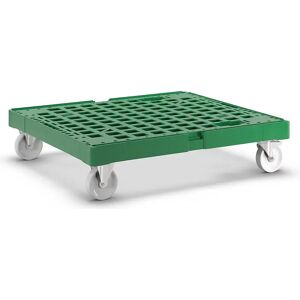 kaiserkraft Tablero rodante de plástico, longitud total 724 mm, verde tráfico