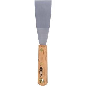 KS Tools Espátula de acero inoxidable, anchura 50 mm, mango de madera