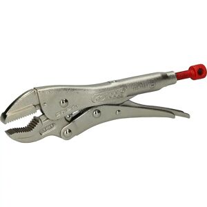 KS Tools Tenaza de agarre, mordazas en V, tamaño de boca 0 - 25 mm, longitud 185 mm