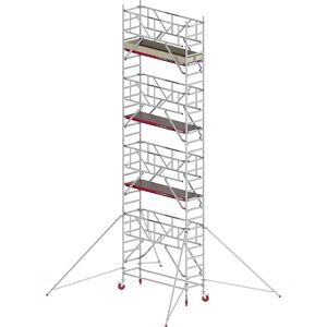 Altrex Andamio rodante RS TOWER 41 estrecho con Safe-Quick®, plataforma de madera, longitud 2,45 m, altura de trabajo 9,20 m