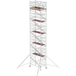 Altrex Andamio rodante RS TOWER 42 ancho, plataforma de madera, longitud 2,45 m, altura de trabajo 12,20 m