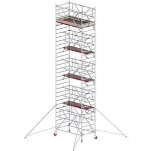 Altrex Andamio rodante RS TOWER 42 ancho con Safe-Quick®, plataforma de madera, longitud 2,45 m, altura de trabajo 10,20 m