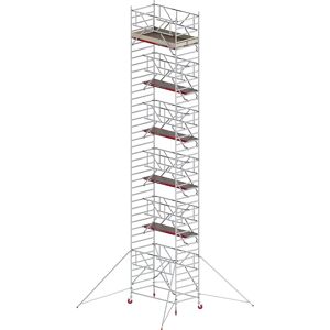 Altrex Andamio rodante RS TOWER 42 ancho con Safe-Quick®, plataforma de madera, longitud 2,45 m, altura de trabajo 13,2 m