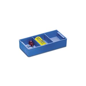 ZARGES Cubeta de plástico, azul, H x A x P 60 x 315 x 170 mm