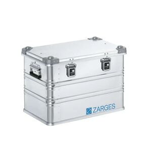 ZARGES Caja de transporte de aluminio, capacidad 73 l, L x A x H interiores 550 x 350 x 380 mm, modelo robusto