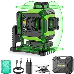 Huepar GF360G 3x360 Nivel Láser Verde 45m,MODO DE PULSO, USB, 3D Láseres de  12 Líneas, Autonivelador Línea Cruzado, Conmutables 360  Vertical/Horizontal, 360 Base Magnético : : Bricolaje y  herramientas