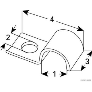 HERTH+BUSS ELPARTS Abrazadera de sujeción (Ref: 50265607)
