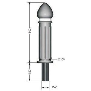 Divetis Pilona Goma Quita Y Pon 100 Alto 500 Mm