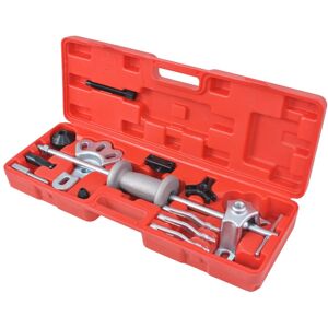 vidaXL Set extractor de martillo de inercia 9 modos 17 piezas