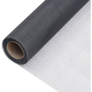 vidaXL Malla mosquitera de fibra de vidrio gris 60x2000 cm