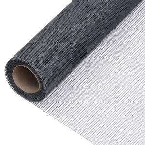 vidaXL Malla mosquitera de fibra de vidrio gris 80x500 cm